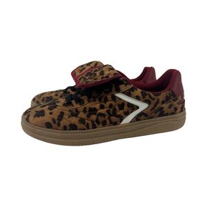 Leopard Print Kids Shoes with Velcro Strap